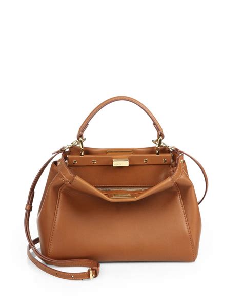 saks off fifth avenue fendi peekaboo|Fendi peekaboo mini satchel.